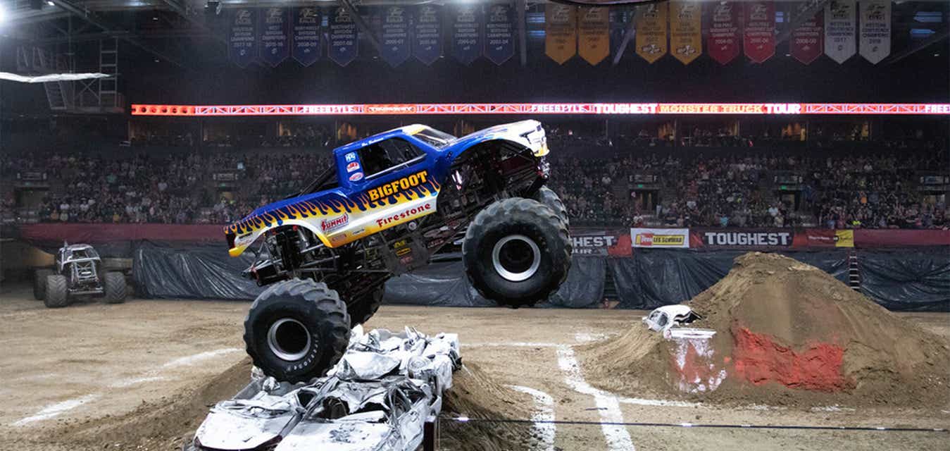Toughest Monster Truck Tour will be playing at Blue FCU Arena in Loveland