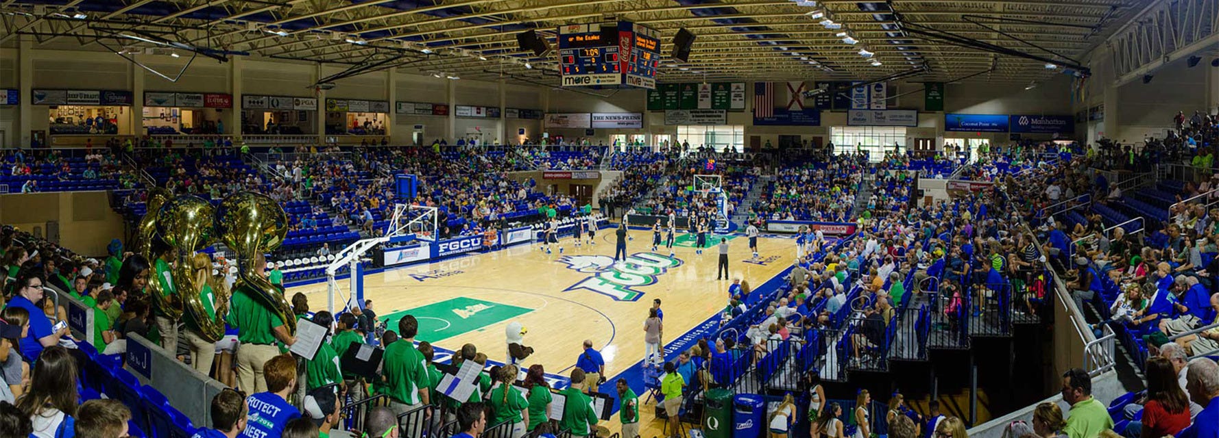 Florida Gulf Coast Basketball will be playing at Alico Arena in Fort Myers