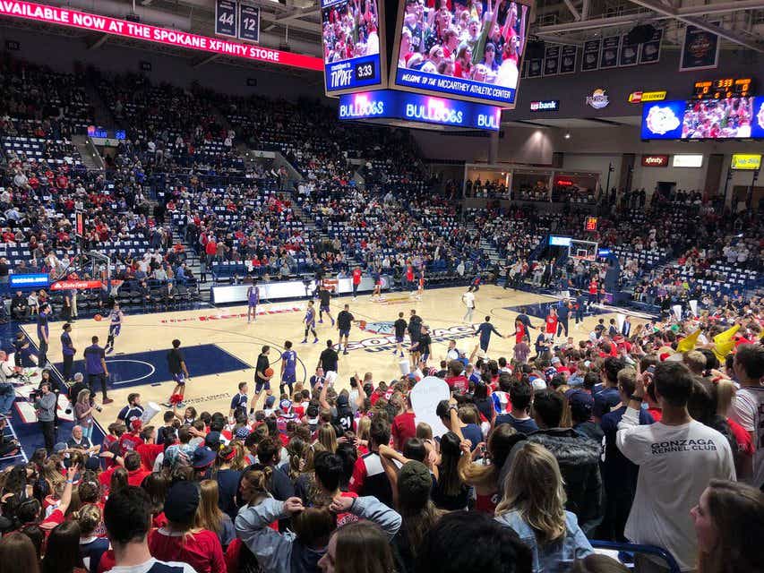 Gonzaga Basketball will be playing LSU Basketball at Numerica Veterans Arena in Spokane