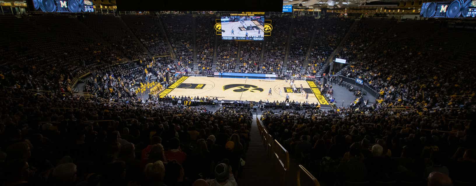 Iowa Basketball will be playing Bucknell Basketball at Casey's Center in Des Moines