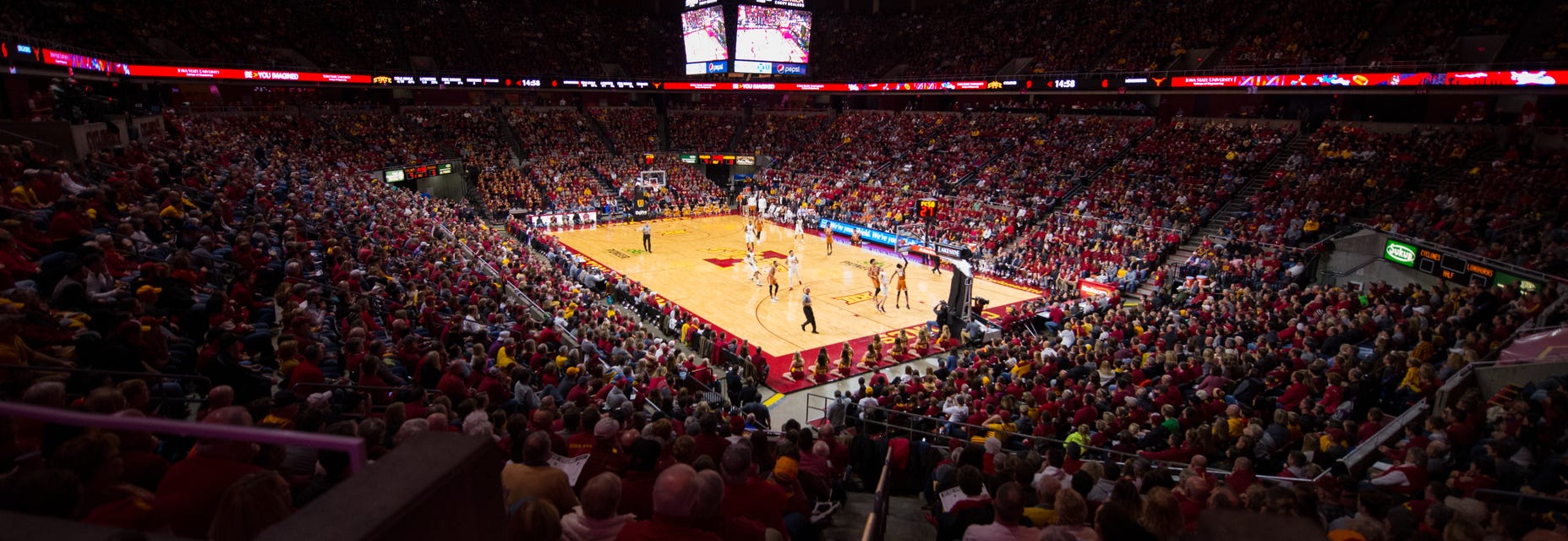 Iowa State Basketball will be playing Long Beach State Basketball at Hilton Coliseum in Ames