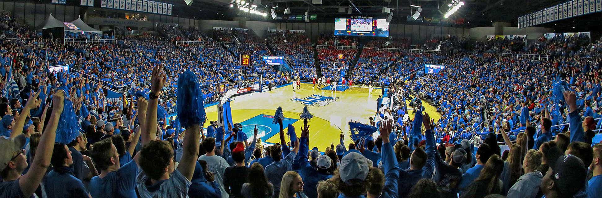 Middle Tennessee Basketball will be playing Sam Houston State Basketball at Murphy Center in Murfreesboro