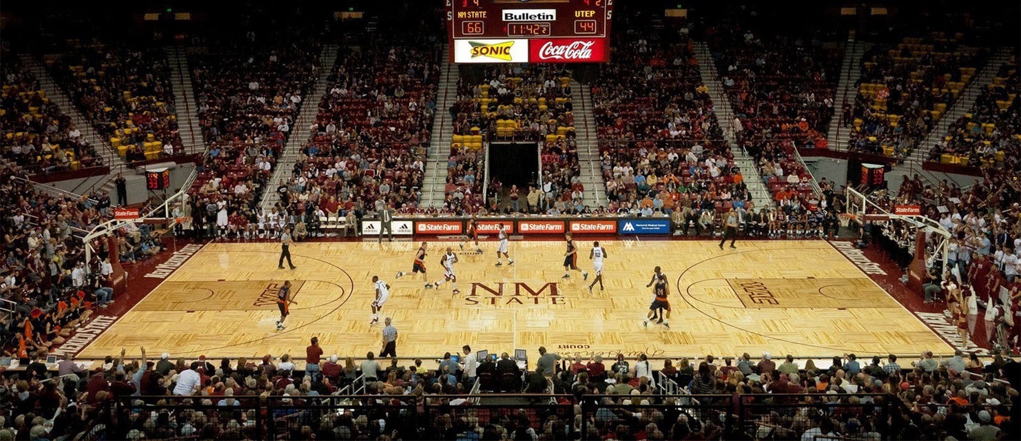 New Mexico State Basketball will be playing University of the Southwest Basketball at Pan American Center in Las Cruces