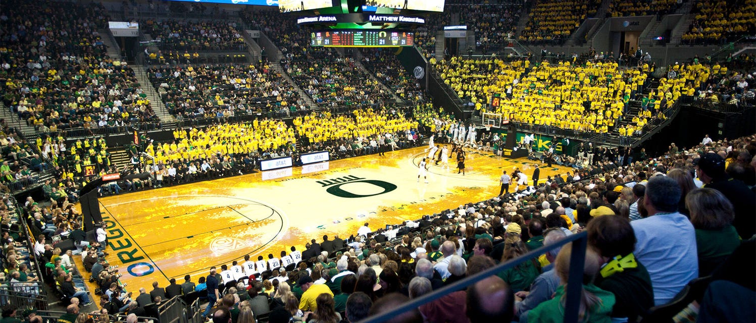 Oregon Basketball will be playing Gonzaga Basketball at Moda Center in Portland