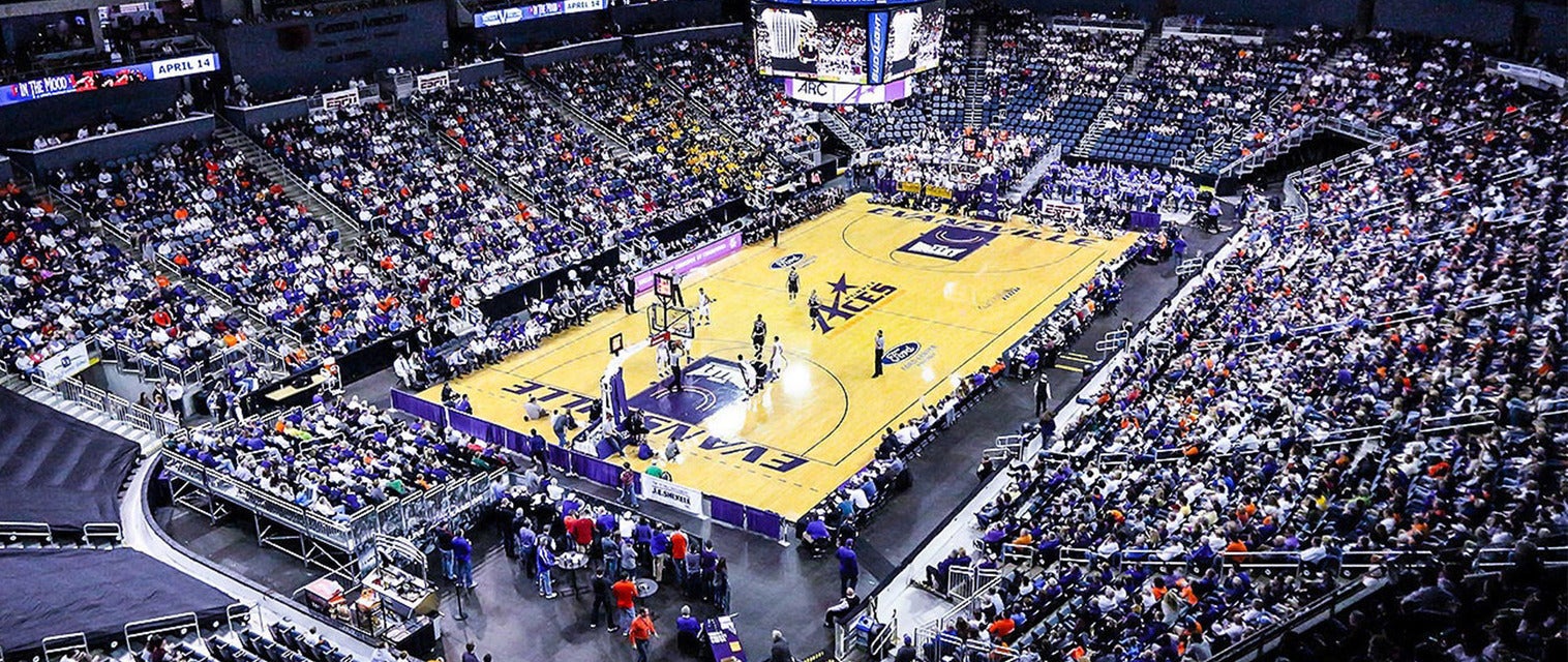 OVC Basketball Tournament will be playing at Ford Center in Evansville