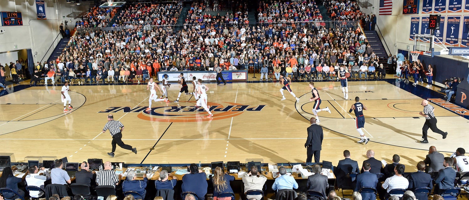 Pepperdine Basketball will be playing Gonzaga Basketball at Firestone Fieldhouse in Malibu