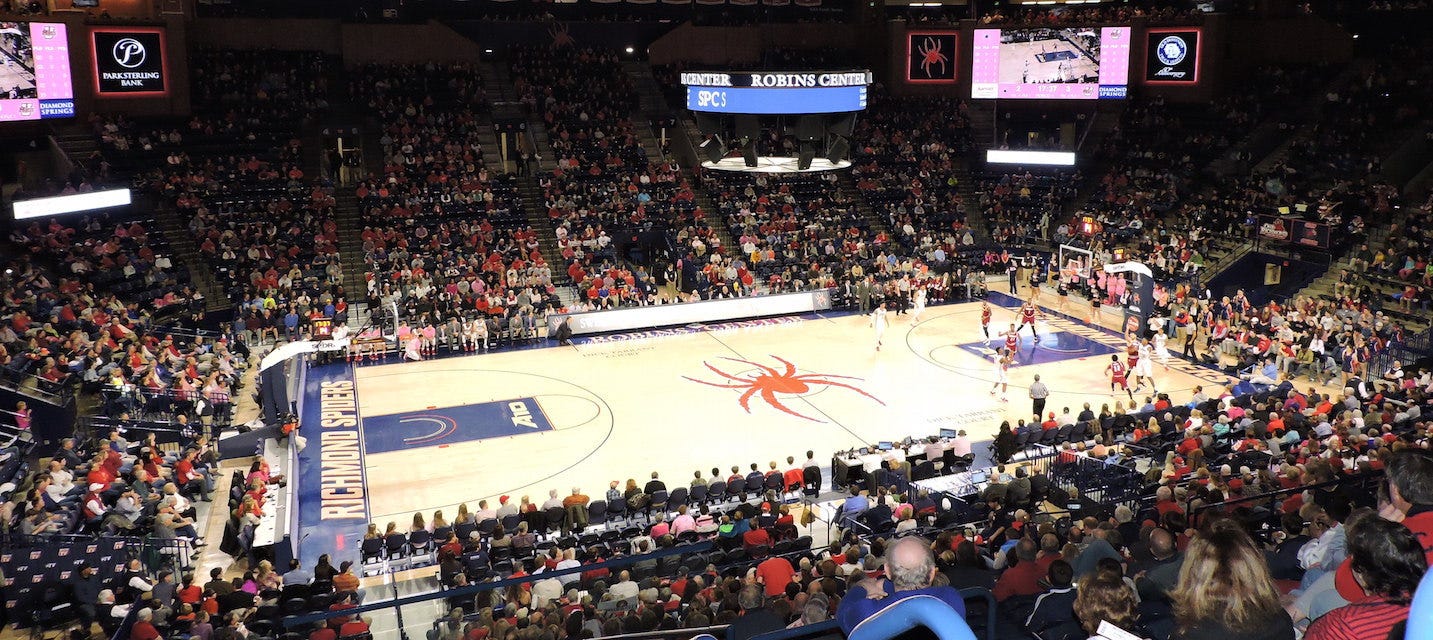 Richmond Basketball will be playing Southern Illinois Basketball at Robins Center in Richmond