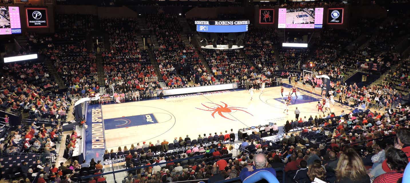 Richmond Basketball will be playing Davidson Basketball at Robins Center in Richmond