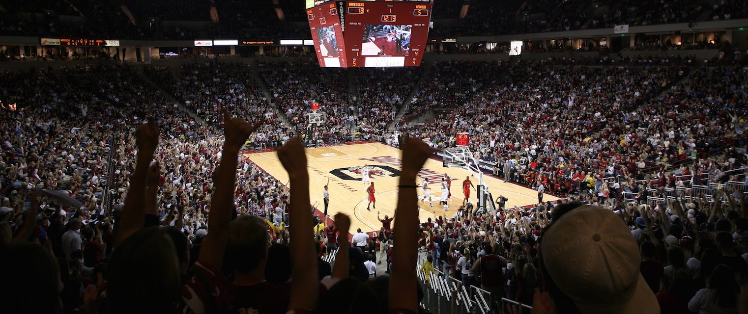 South Carolina Basketball will be playing Stetson Basketball at Colonial Life Arena in Columbia