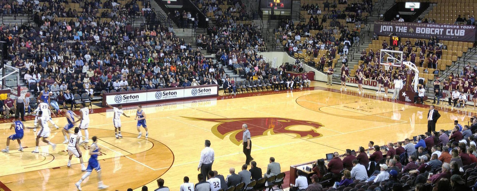 Texas State Basketball will be playing South Alabama Basketball at Strahan Arena at the University Events Center in San Marcos