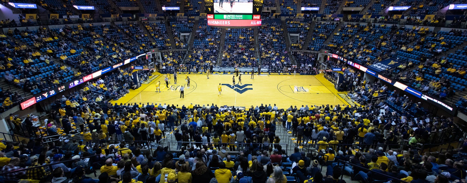 West Virginia Basketball will be playing Oklahoma State Basketball at Hope Coliseum in Morgantown