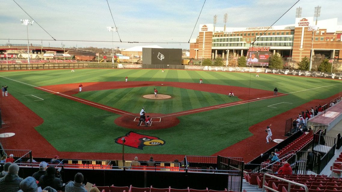 Louisville Baseball will be playing Michigan State Baseball at Jim Patterson Stadium in Louisville