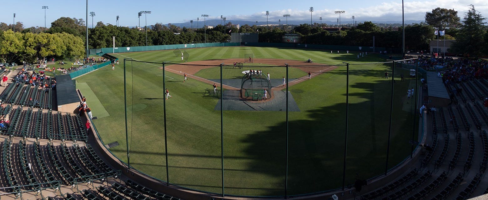 Stanford Baseball will be playing Miami Baseball at Klein Field at Sunken Diamond in Stanford