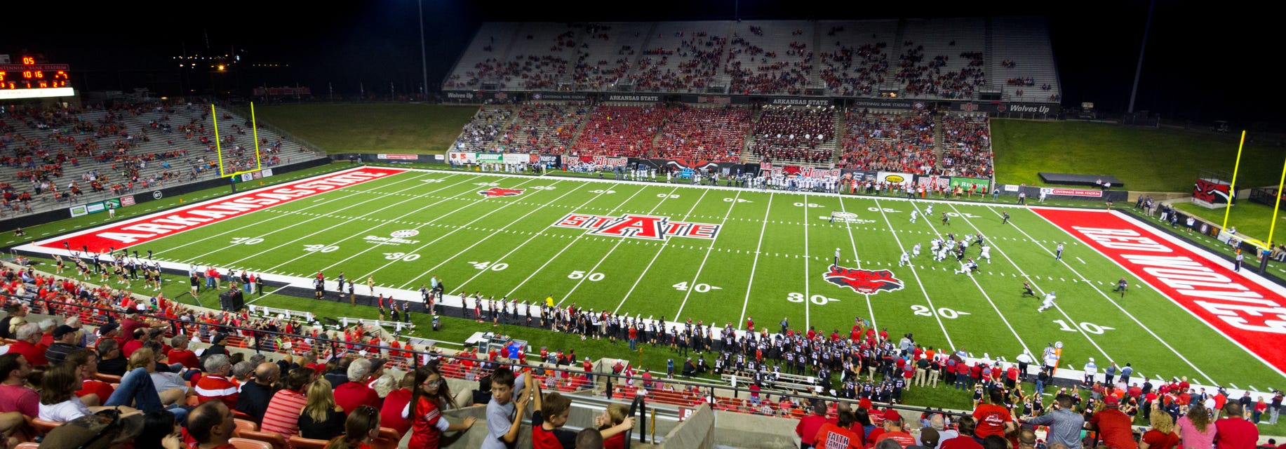Arkansas State Football will be playing Kennesaw State Football at Centennial Bank Stadium in Jonesboro