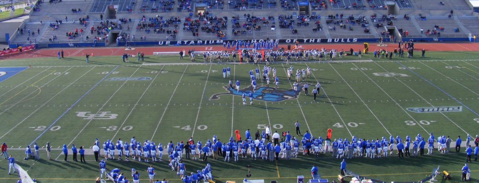 Buffalo Football will be playing Albany Football at University Buffalo Stadium in Buffalo