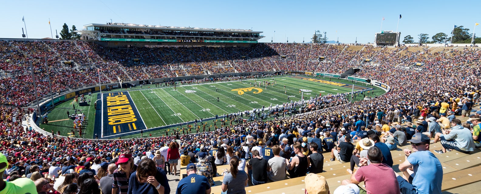 California Football will be playing Stanford Football at California Memorial Stadium in Berkeley