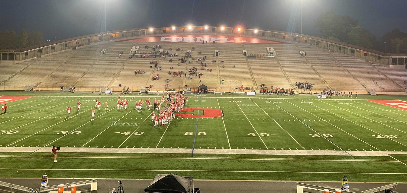 Cornell Football will be playing Pennsylvania Football at Schoellkopf Field in Ithaca