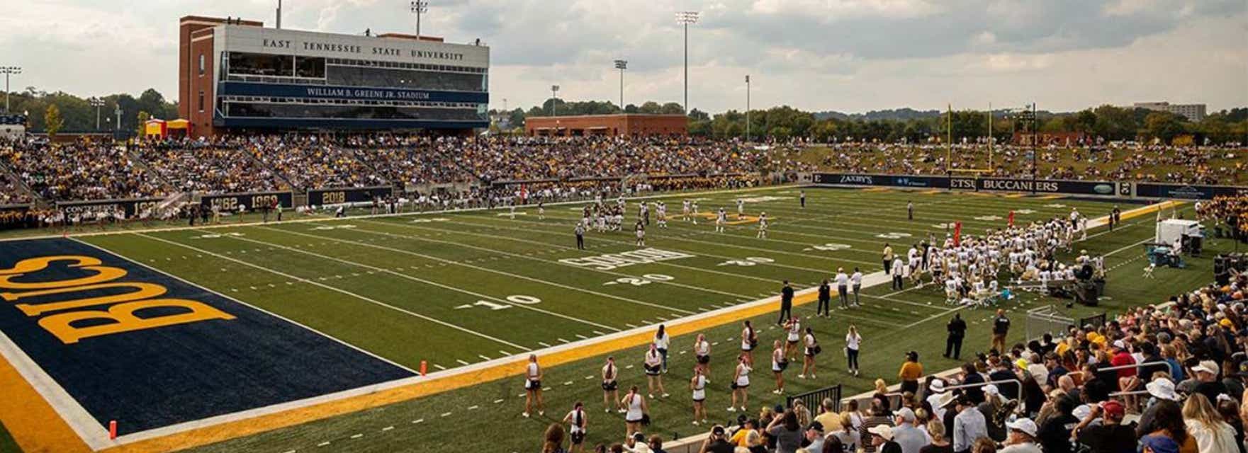 East Tennessee State Football will be playing Campbell Football at William B. Greene Jr. Stadium in Johnson City