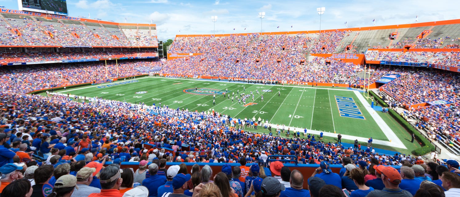 Florida Football will be playing Campbell Football at Ben Hill Griffin Stadium in Gainesville