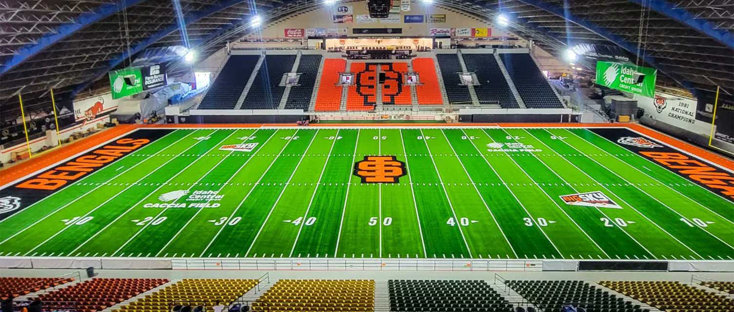 Idaho State Football will be playing VMI Football at Holt Arena in Pocatello