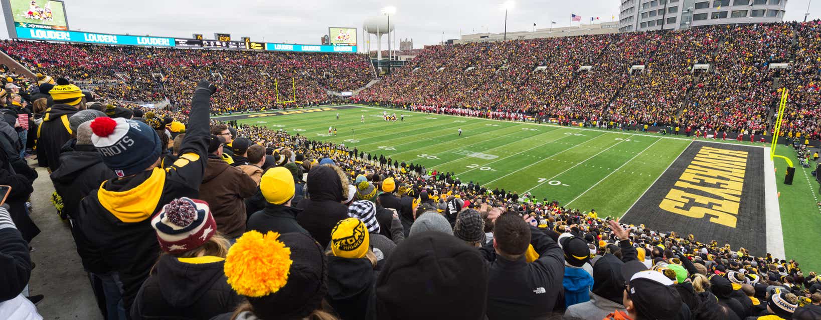 Iowa Football will be playing Indiana Football at Kinnick Stadium in Iowa City