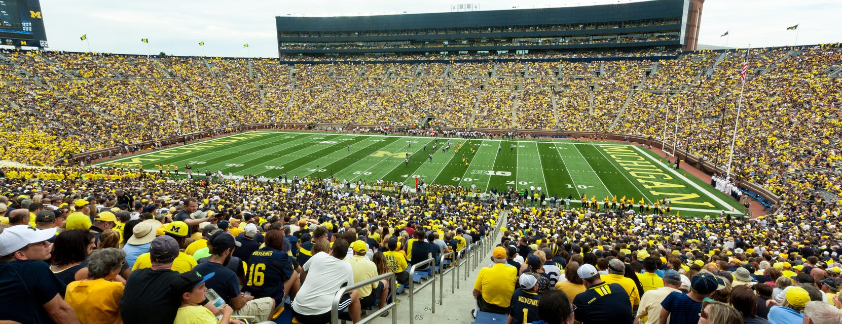 Michigan Football will be playing Oklahoma Football at Michigan Stadium in Ann Arbor