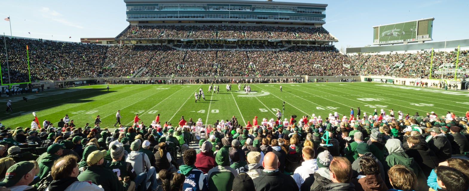 Michigan State Football will be playing Illinois Football at Spartan Stadium in East Lansing