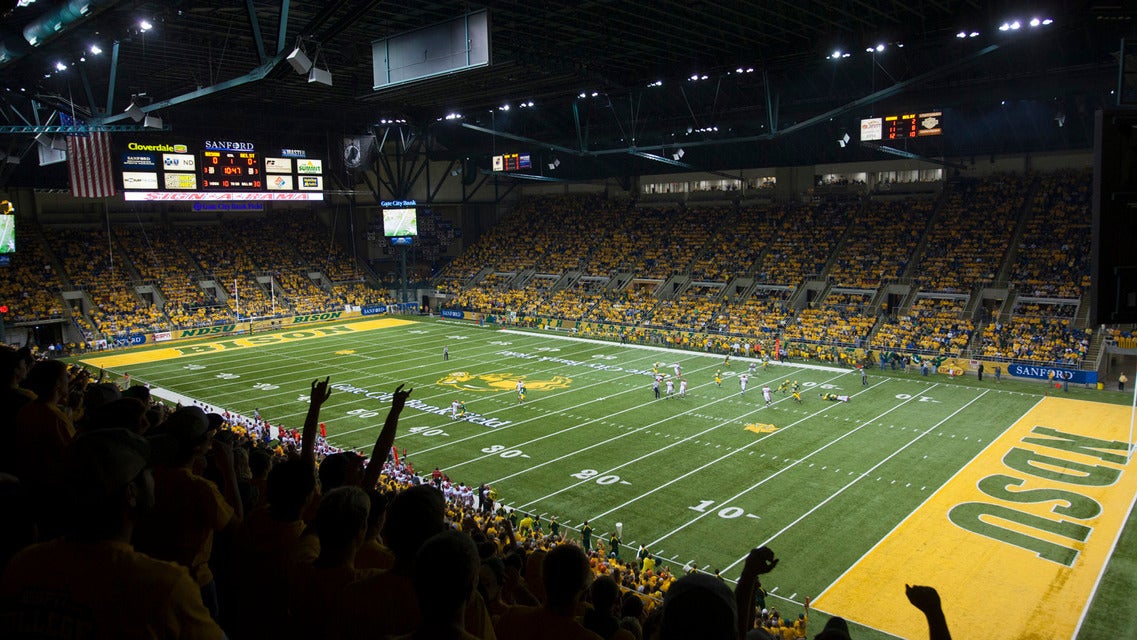 North Dakota State Football will be playing East Tennessee State Football at Fargodome in Fargo