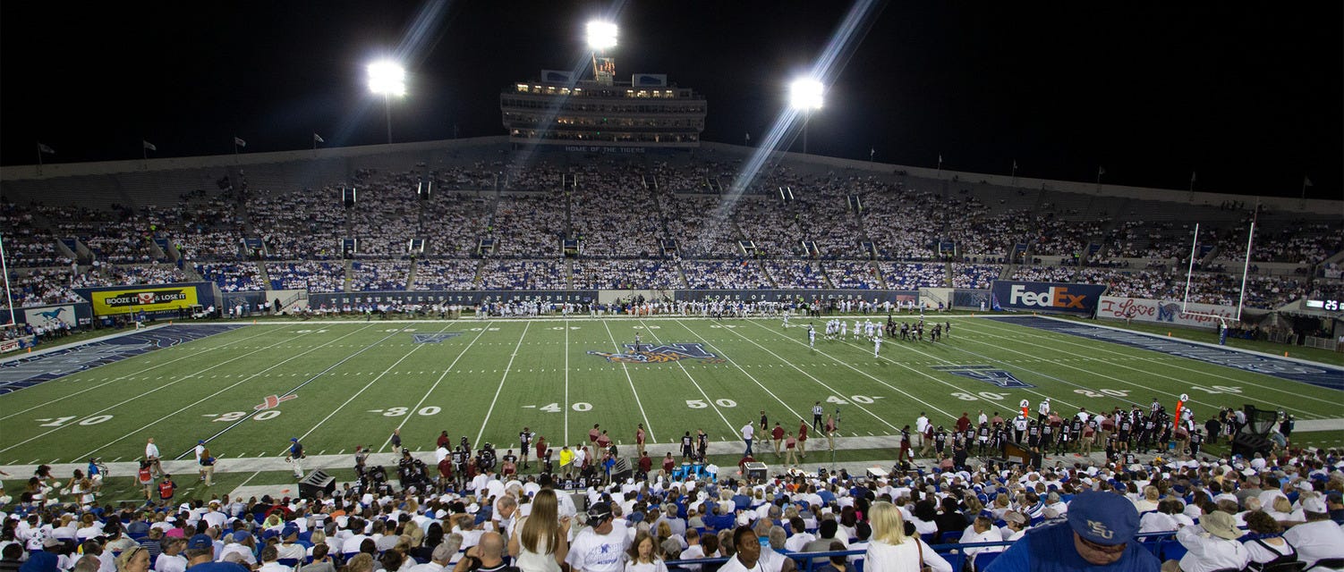Southern Heritage Classic will be playing Southern Heritage Classic at Simmons Bank Liberty Stadium in Memphis