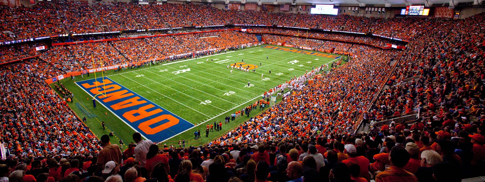 Syracuse Football will be playing New Hampshire Football at JMA Wireless Dome in Syracuse