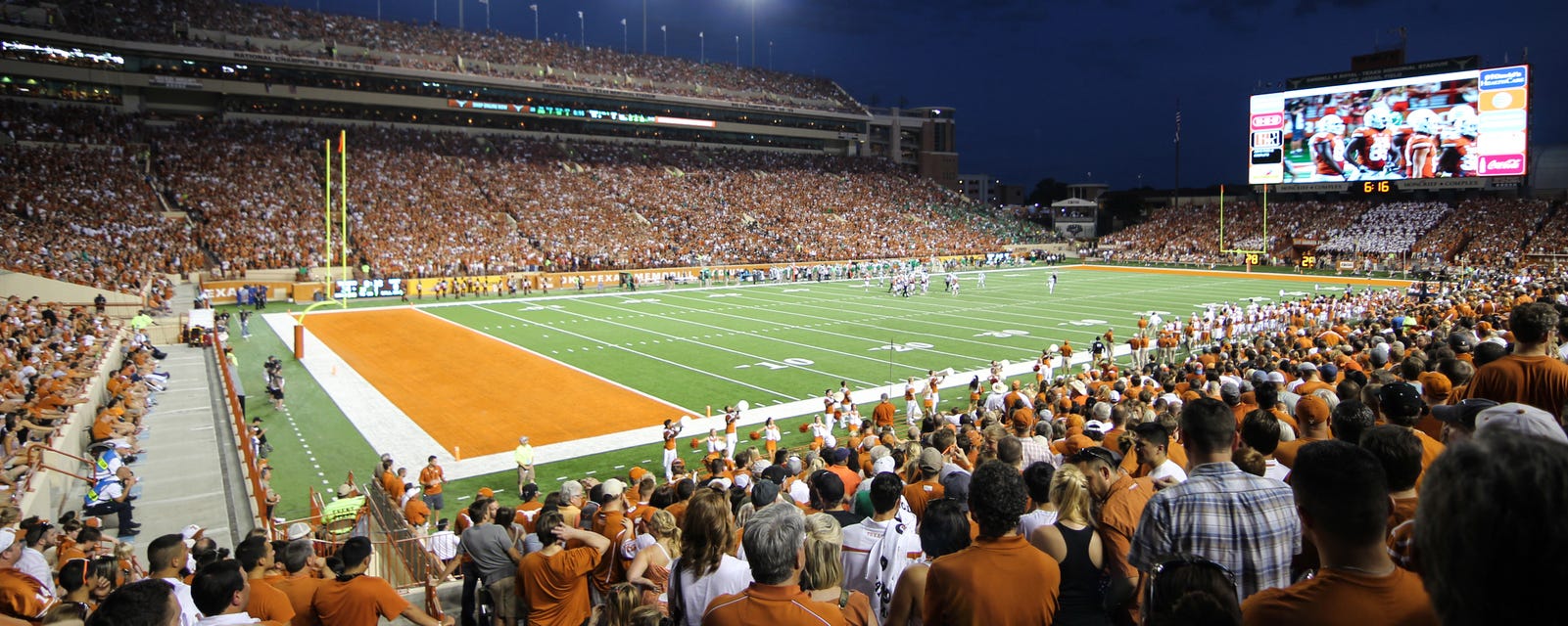 Texas Football will be playing Arkansas Football at Darrell K Royal - Texas Memorial Stadium in Austin