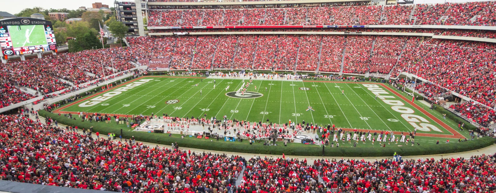 Georgia Football will be playing Tennessee State Football at Sanford Stadium in Athens