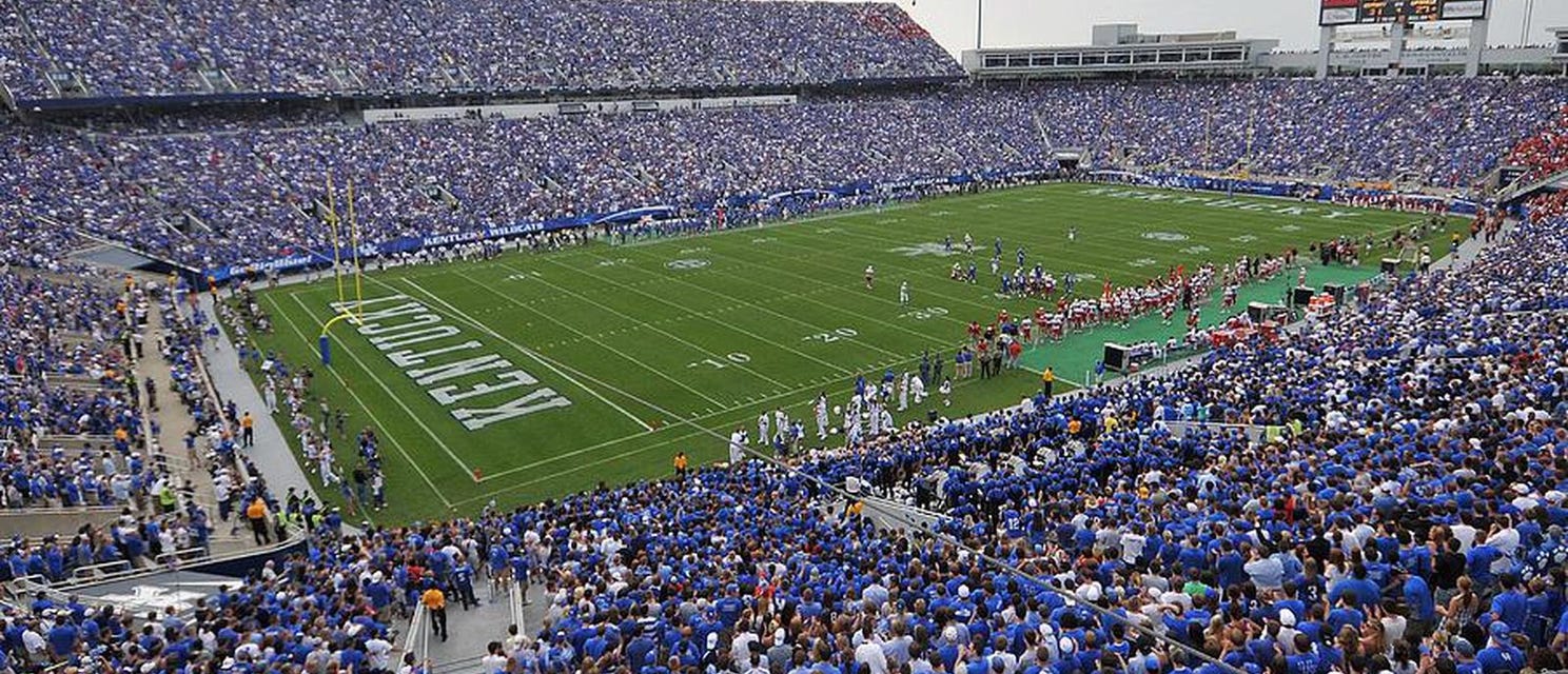 Kentucky Football will be playing LSU Football at Kroger Field in Lexington
