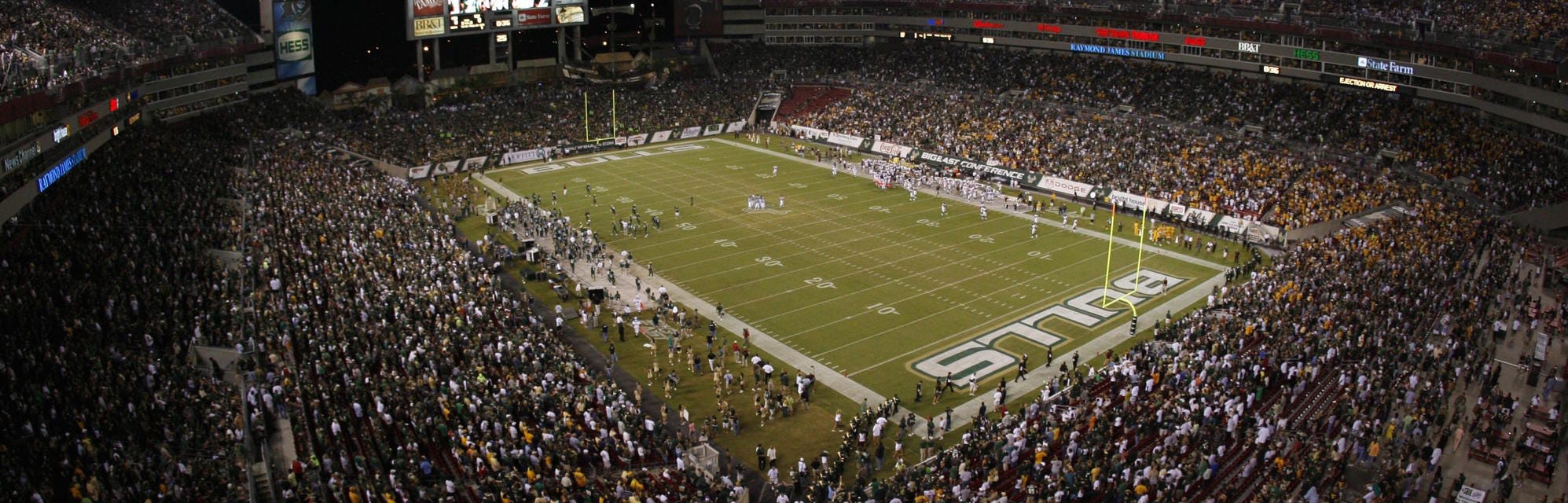 South Florida Football will be playing Florida International Football at Raymond James Stadium in Tampa