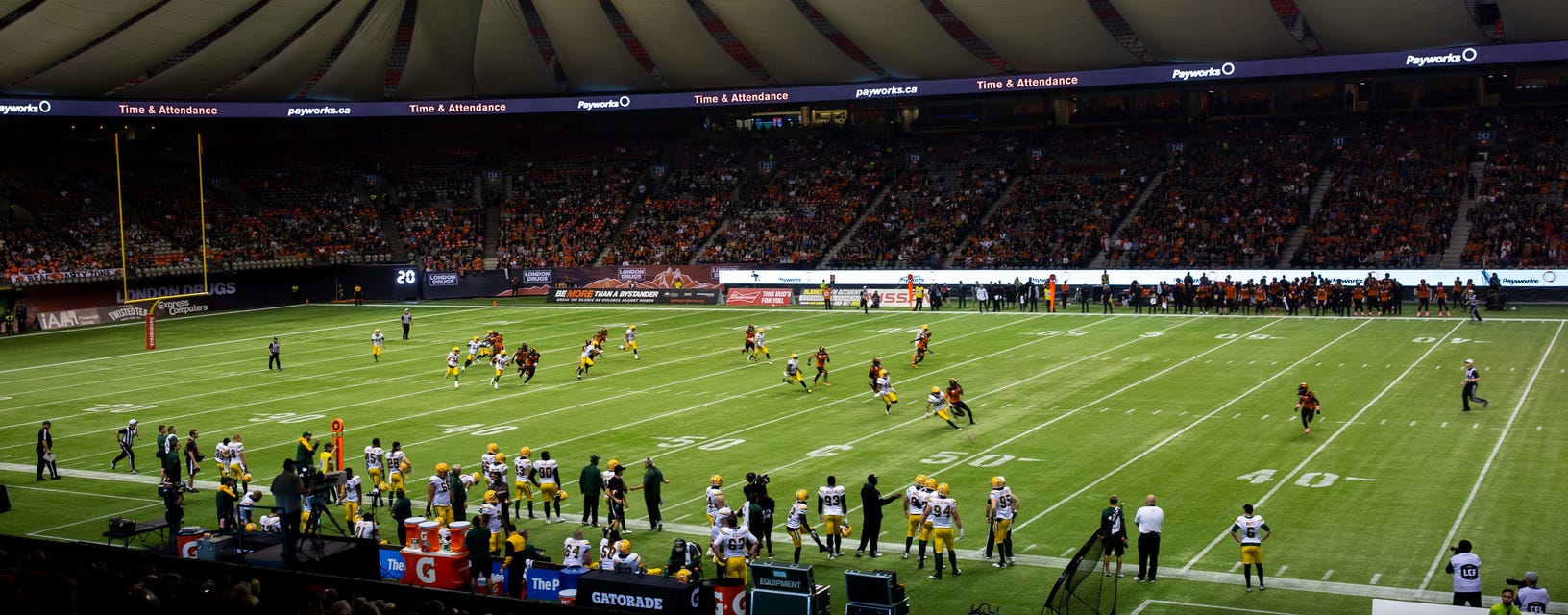 BC Lions will be playing Saskatchewan Roughriders at BC Place Stadium in Vancouver