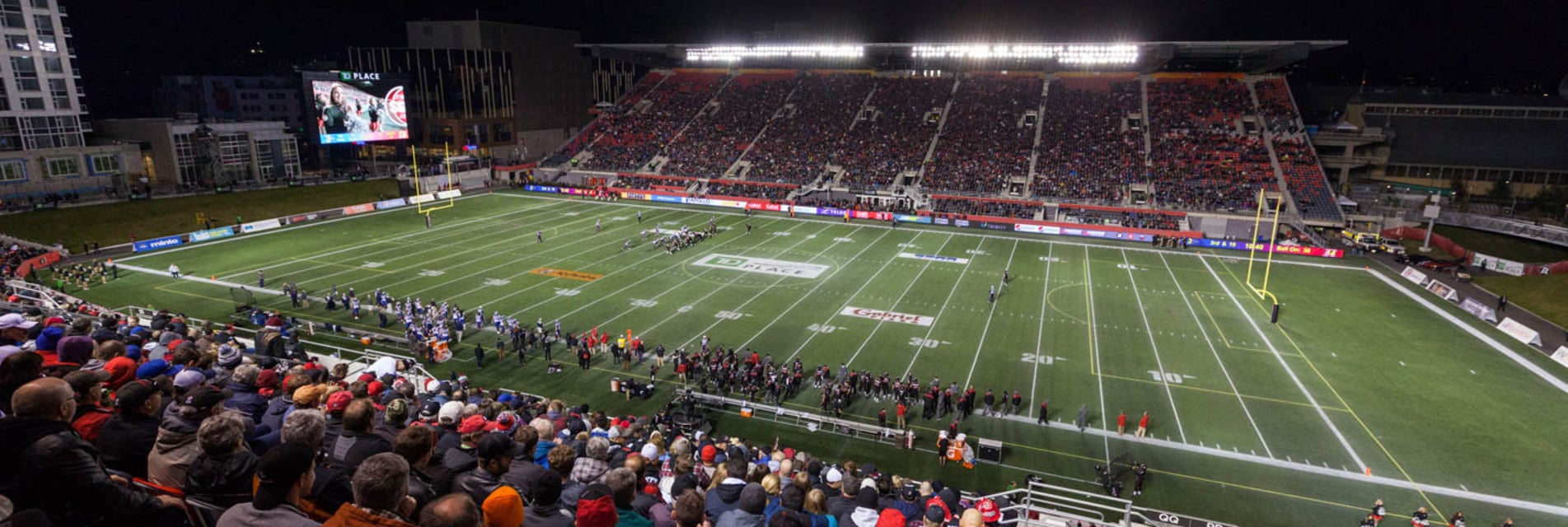 Ottawa RedBlacks will be playing Montreal Alouettes at TD Place Stadium in Ottawa