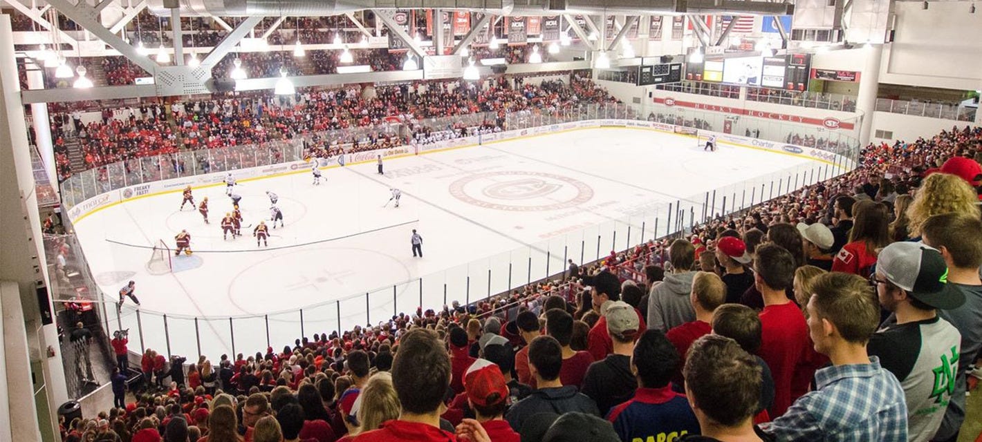 St. Cloud State Hockey will be playing North Dakota Hockey at Herb Brooks National Hockey Center in Saint Cloud