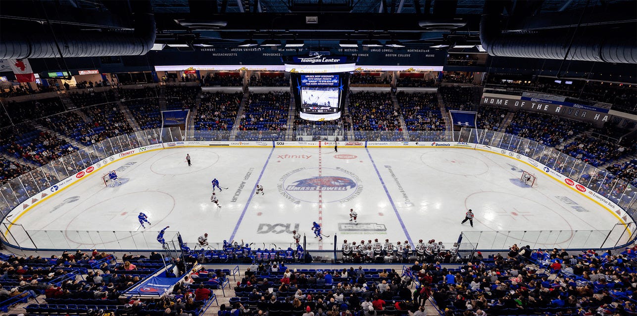UMass Lowell Hockey will be playing Bentley University Hockey at Tsongas Center in Lowell
