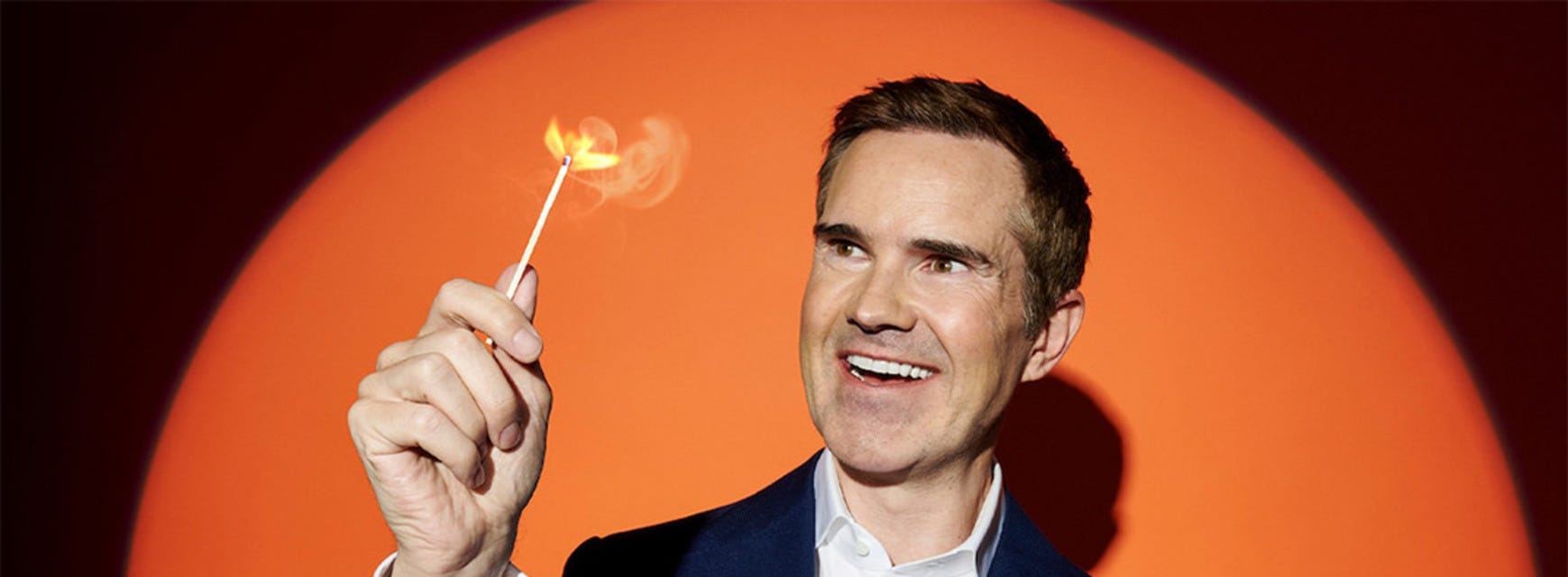 Jimmy Carr will be playing at Bonnetts Energy Centre in Grande Prairie