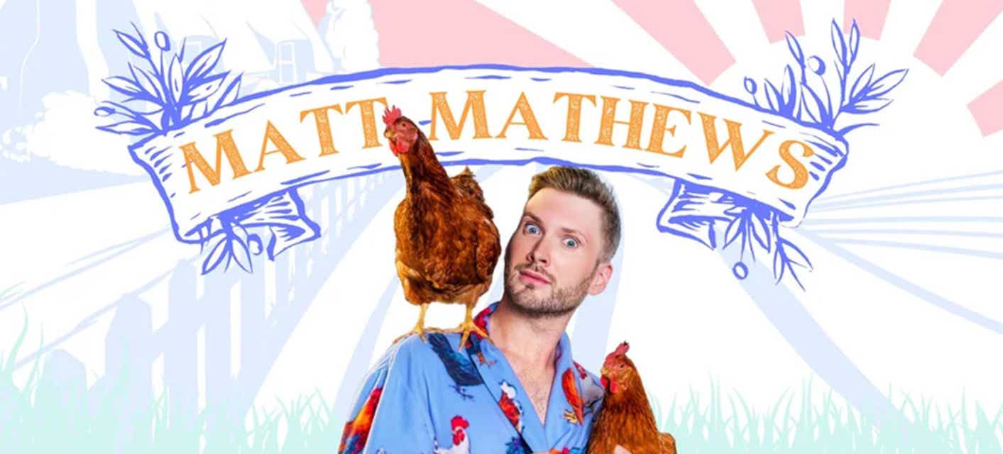 Matt Mathews will be playing at Warner Theatre in Washington