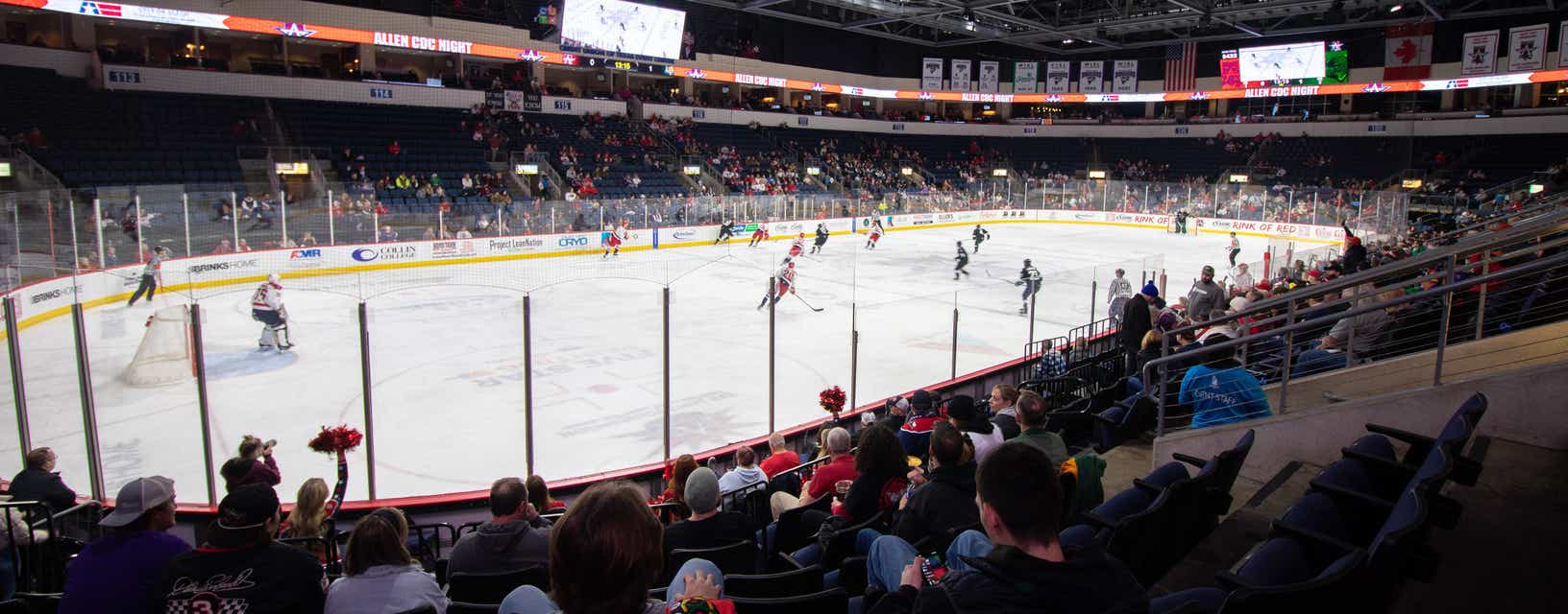 Allen Americans will be playing Idaho Steelheads at Credit Union of Texas Event Center in Allen