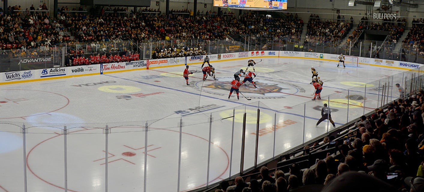 Brantford Bulldogs will be playing Oshawa Generals at Brantford Civic Centre in Brantford