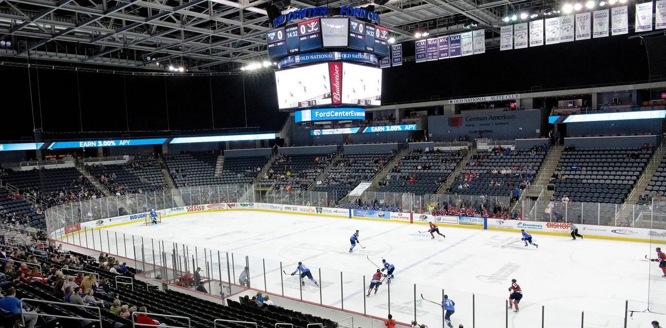 Evansville Thunderbolts will be playing Pensacola Ice Flyers at Ford Center in Evansville