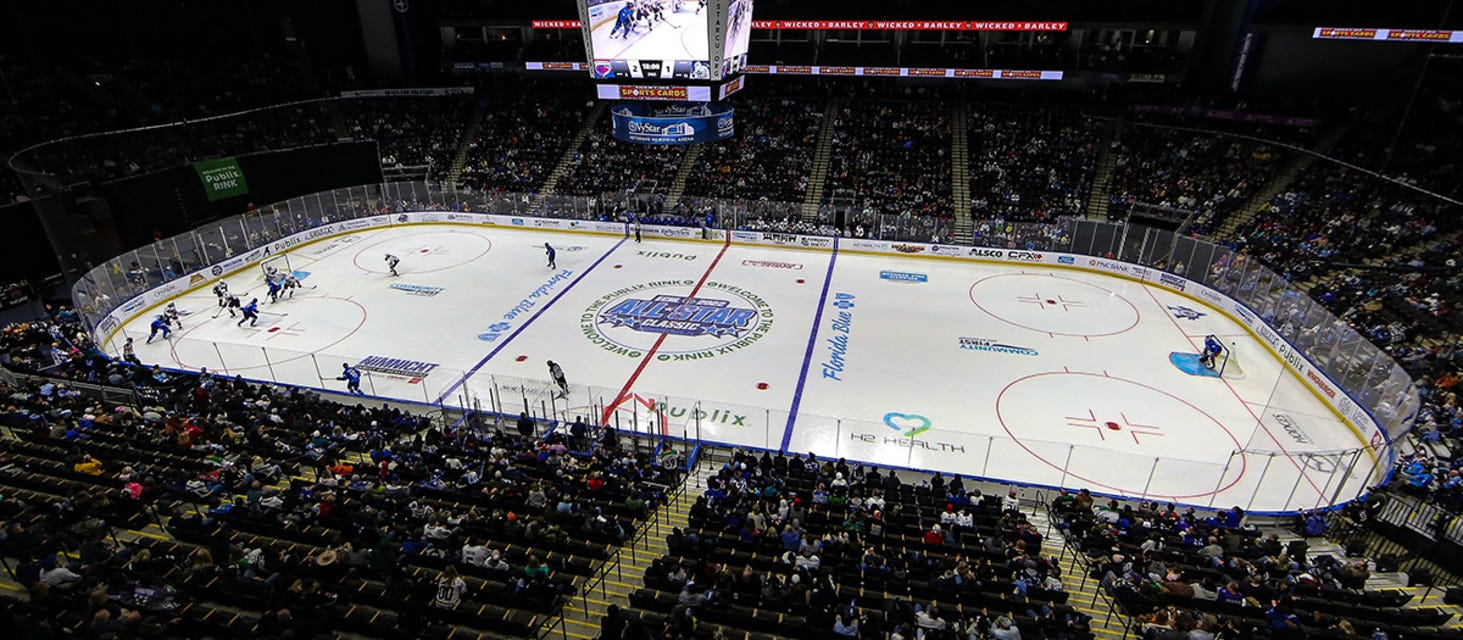Jacksonville IceMen will be playing Atlanta Gladiators at VyStar Veterans Memorial Arena in Jacksonville