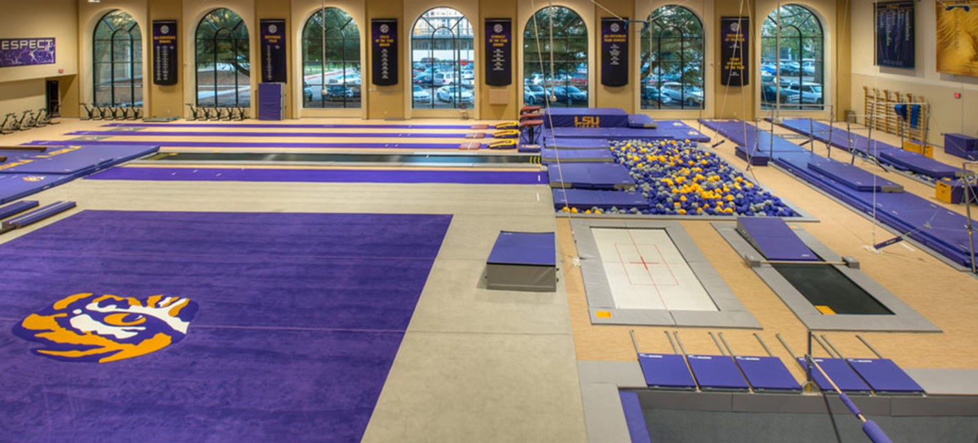 LSU Women's Gymnastics will be playing Alabama Women's Gymnastics at Pete Maravich Assembly Center in Baton Rouge