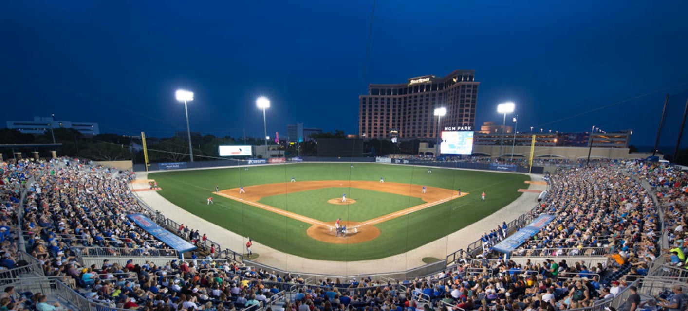 Biloxi Shuckers will be playing Pensacola Blue Wahoos at Keesler Federal Park in Biloxi