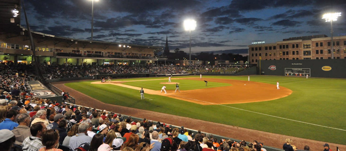 Greenville Drive will be playing Greensboro Grasshoppers at Fluor Field at the West End in Greenville