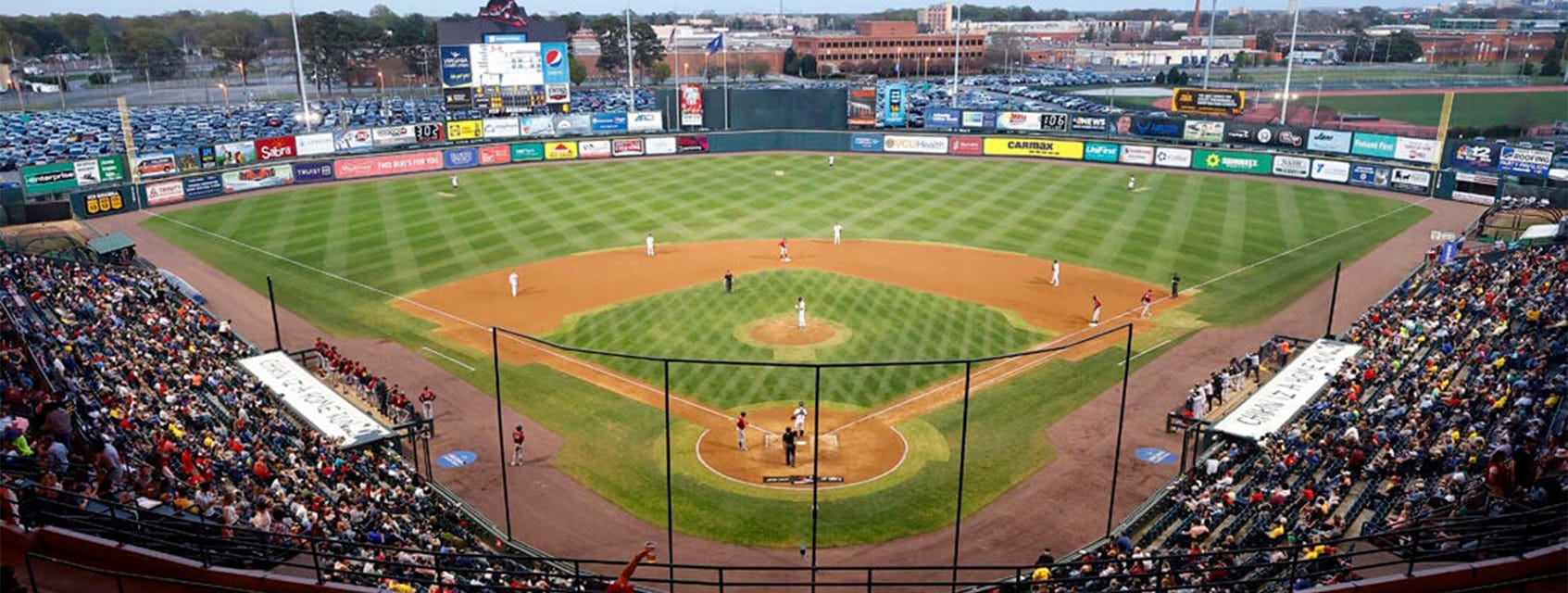 Richmond Flying Squirrels will be playing Hartford Yard Goats at The Diamond in Richmond