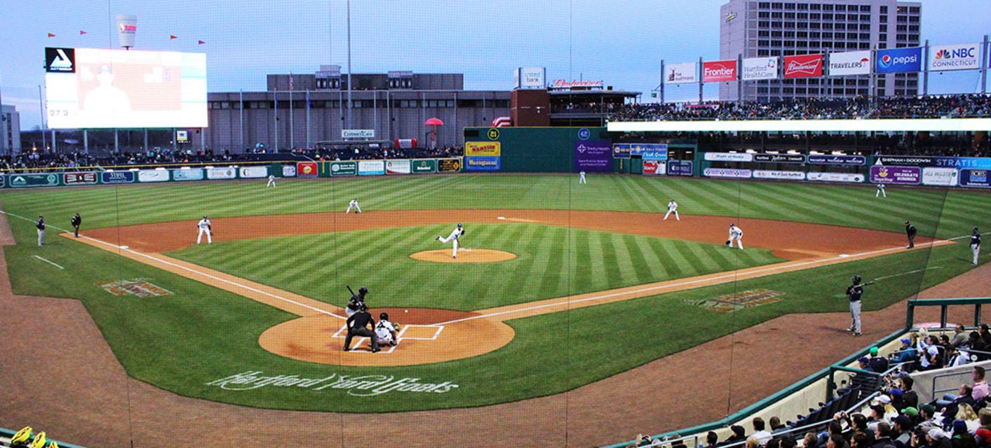Hartford Yard Goats will be playing New Hampshire Fisher Cats at Dunkin' Park in Hartford