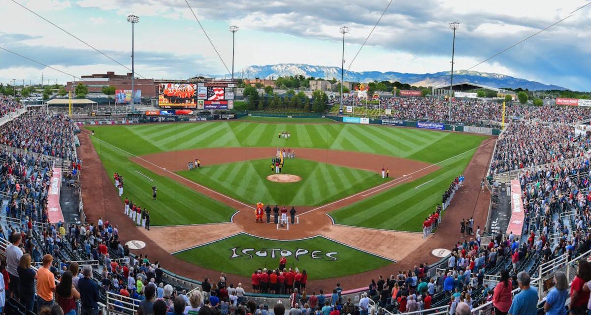 Albuquerque Isotopes will be playing Oklahoma City Comets at Isotopes Park in Albuquerque